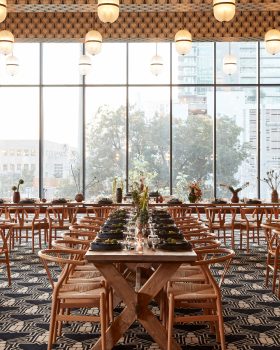 Mirabeau Ballroom Long table set up